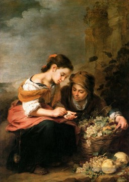  art - Die kleine Obsthändlerin spanischen Barock Bartolomé Esteban Murillo